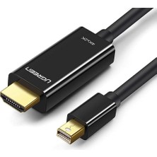 Teknocan 4K Mini Displayport HDMI Dönüştürücü Kablo, 3 Metre, Siyah