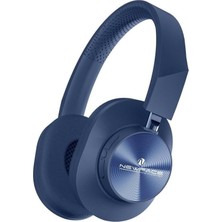 Teknocan Newface Bluetooth Kulak Üstü Kablosuz Kulaklık Akıllı Güç Tasarruf Modu Type-C Şarj Girişli Kablosuz Kulaklık LS-230 (Lacivert)