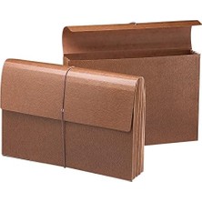 Teknocan Kapaklı ve Kordonlu Klasik Genişleyen Dosya Cüzdanı, 3-1/2" Genişletme, Yasal Boyut, Redrope, Kutu Başına 10 (71356)