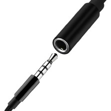 Teknocan Type-C Için 3.5mm Aux, Kulaklık ve Mikrofon Adaptörü Siyah, Telefonlar ile Uyumlu
