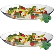 Teknocan 10358 Invitation 2 Li Oval Servis Kayık Tabak 25 Cm. FMA05206