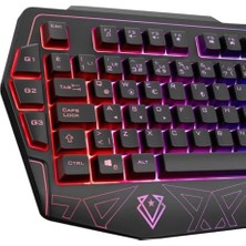 Teknocan KM-6168 Formula Combo Rgb Kablolu Oyuncu Klavye Mouse Seti