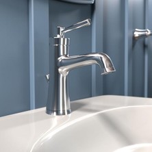 Teknocan Joleena Geçişli 1-Kulplu 1 20,32 cm Yüksekliğinde Banyo Lavabo Bataryası, Krom 04771000