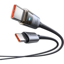 Teknocan CA-5580 Type-C To Type-C 100W 1.2m Hızlı Şarj ve Data Kablosu 1,2m
