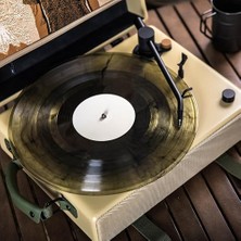Teknocan Togo Şarjlı Dahili Hoparlörlü Taşınabilir 30W Rms Bluetooth Pikap Plakçalar, Kum