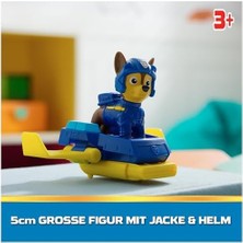 Teknocan Paw Patrol, Chase Action Pup, Katlanabilir Kanatlı Mini Kurtarma Uçaklı Oyun Figürü, 3 Yaşından Büyük Çocuklar Için Oyuncak