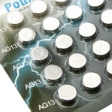 Teknocan 20 x LR44 AG13 1,5 V Alkalin Düğme Pil, Cıvasız, Sızdırmaz, Uzun Süreli Dayanıklılık, Oyuncaklar, Ölçüm Cihazları ve Hesap Makineleri Için A76, G13, L1154, SR44, G13A ile Uyumlu