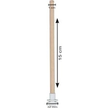 Teknocan Ağaç Ahşap Kuş Tüneği Kuş Tünek Boy 15 cm Çap 10 mm 1 Adet