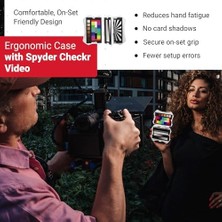 Teknocan Datacolor Spyder Checkr Video - Hassas Renk ve Pozlama Için Bir Bakışta Daha Fazla Renk Bilgisi Için Videonun Nasıl Işlendiğinden Yararlanan Patent Bekleyen Renk Desen Kartlı Video Renk Aracı.