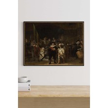 Teknocan (PSTER19142) The Night -Gece Devriye-Rembrandt Sanatsal Kanvas Tablo 50 x 70