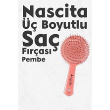 Teknocan Üç Boyutlu Oval Saç Fırçası Pembe