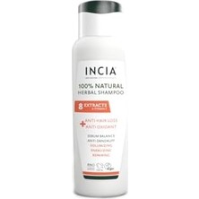 Teknocan INCIA%100 Doğal Saç Dökülmesine Karşı Etkili Şampuan 8 Değerli Bitki Ekstresi Vegan 275 ml