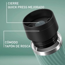 Teknocan Travel Mug Easy Twist Termos - Yeşil - 0,36 Litre