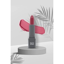 Teknocan Yoğun Renk Veren Uzun Süre Kalıcı Nemlendirici Kadifemsi Mat Ruj - Lipstick 414 Deep Pink