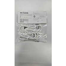 Teknocan Çelik, Epoksi/polyester Skadis Kanca Beyaz / 5'li Paket 203.208.02