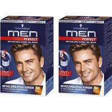 Teknocan Men Perfect Saç Boyası 50 - Açık Kahve, 80 ml 2li Paket