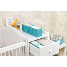 Teknocan Buti Baby Akordiyon Organizer Çekmece Düzenleyici Small Turkuaz 104102