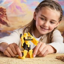Teknocan Transformers Cyberworld Bumblebee Zırhlı Siber Değiştiriciler 10 cm Aksiyon Figürü, Araba Moduna Hızlı Değişim, Erkek ve Kız 6 Yaş ve Üzeri Için Oyuncakları