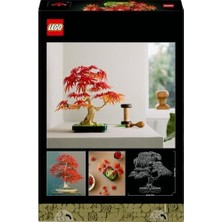 Teknocan Botanicals Kırmızı Akçaağaç Bonsai Ağacı 10348 - Kırmızı ve Kehribar Sarısı Yapraklara Sahip Yapay Bitki Içeren Sevgililer Günü'ne Özel Model Yapım Seti (474 Parça)