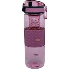Teknocan 700ML Silikon Gövdeli Detoks Aparatlı Tritan Su Matarası