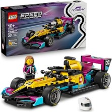Teknocan Speed Champions F1 Academy Yarış Arabası 77258-10 Yaş ve Üzeri Çocuklar Için Kasklı ve Peruklu Bir Kadın Sürücü Minifigürü Içeren Yaratıcı Oyuncak Yapım Seti, Hediye Fikri (201 Parça)
