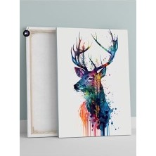 Teknocan (PSTER946) Geyik Doğası Hayvan Kanvas Tablo 40 x 60