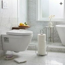 Teknocan Metal Kağıt Havluluk ve Peçetelik Standı – Mutfak ve Banyo Için Rulo Havlu Tutucu, Tezgah Üstü Kağıt Havlu ve Peçete Organizer