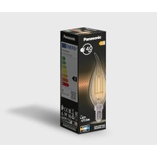 Teknocan Filament Ampul E14 Flame (Mum Tipi) 4W 470LM 2700K Sarı Işık