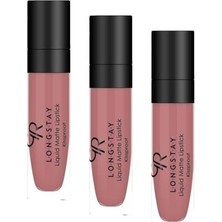 Teknocan Longstay Lipstick No: 34 - Bulaşmayan Kalıcı Likit Mat Ruj (3 Paketi)