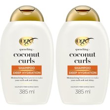 Teknocan Ogx Bukleli Saçlar Için Nemlendirici Coconut Curls Şampuan (385 Ml) (2 Paketi)