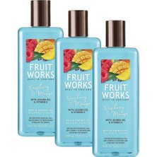 Teknocan Fruit Works Sg Rasberry & Mangol Duş Jeli 500 ml (3 Paketi)