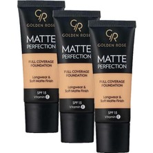 Teknocan Perfection Foundation - Warm 06 - Yoğun Kapatıcı Mat Fondöten (3 Paketi)