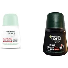 Teknocan Mineral Magnezyum Ultra Kuru Roll-On Deodorant + Men Lekesiz Koruma Roll-On Deodorant
