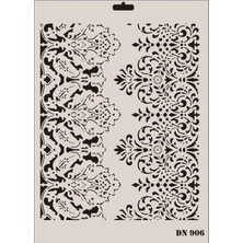 Vintessy Rich Dantel Seri DN-906 Stencil 35X25 cm