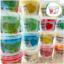 Teknocan Doğal Oyun Hamuru - Eco Cup- 3'lü Ara Renkler (Mor - Yeşil - Turuncu) 3X125GR