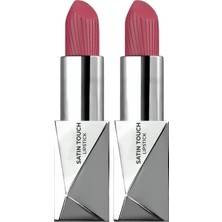 Teknocan Alix Avien Uzun Süre Kalıcı Nemlendirici Pürüzsüz Etkili Yarı Mat Ruj Satin Lipstick 820 Bright Maroon (2 Paketi)