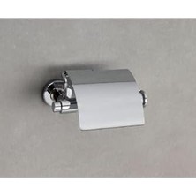 Teknocan Ezel Kapaklı Tuvalet Kağıtlığı Krom Renk 85X90X158 mm