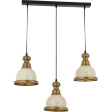 Teknocan Beyaz Boyalı Modern Avize E27 Metal 60X60CM