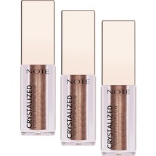 Teknocan Cosmetics Crystalized Eyeshadow Likit Metalik Göz Farı, 08 Bronze (3 Paketi)