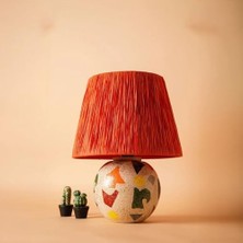 Teknocan Handmade Turuncu Seramik – Modern Tasarım, Yerli Üretim, E27 Duy, Uzun Ömürlü ve Çevre Dostu Dekoratif Aydınlatma