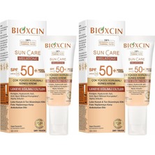 Teknocan Sun Care Lekeye Eğilimli Ciltler Için Çok Yüksek Korumalı Renkli Güneş Kremi 50 Spf - Leke Tinted 50 ml (2 Paketi)