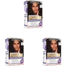 Teknocan Excellence Creme Saç Boyası - 3.11 Ekstra Küllü Koyu Kahve (3 Paketi)