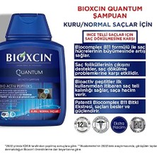 Teknocan Quantum Şampuan – Kuru ve Normal Saçlar Için – 3X300 ml – Dökülme ve Incelme Karşıtı – Bio-Activ Peptit, Biocomplex B11, Bal ve Mentol Içerikli