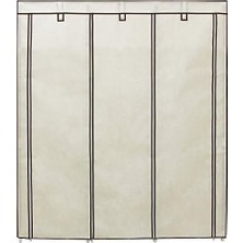 Teknocan Katlanır Kumaş Elbise Dolabı, 175X150X45 Cm, Bej, RYG12M