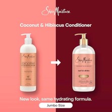 Teknocan Shea Moisture Coconut & Hibiscus Bukle Kontrolü ve Parlaklık Saç Kremi 710ML