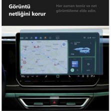Teknocan Tiguan 12.9 Inç Multimedya Ekran Koruyucu Şeffaf ile Uyumlu