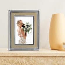 Teknocan Frames (10CM By 15CM) - 10CM By 15CM Silver Plated Metal Picture Brushed Inner Panel