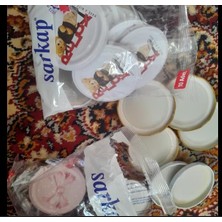 Teknocan Sarkap 4 Paket 10'lu Hijyenik Poşetli Kavanoz Kapağı Seti 4 Desen 82 mm Karışık Gönderim