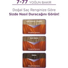 Teknocan Yoğun Göz Alıcı Renk Saç Boyası 7-77 Yoğun Bakır