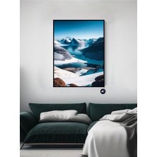 Teknocan (PSTER20799) Nordik Dağları Iskandinav Tarzı Çerçeveli Tablo 40 x 50
